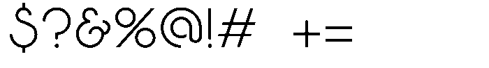 Solarglare Light Font OTHER CHARS