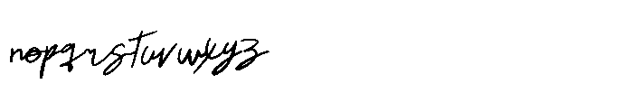 Solaria Signature Font LOWERCASE