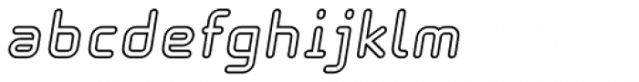 Solaris EF Inline Oblique Font LOWERCASE