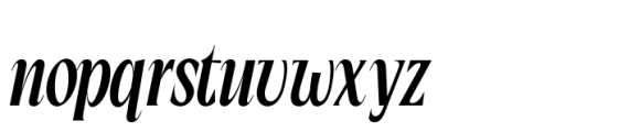 Solarithm Bold Italic Font LOWERCASE