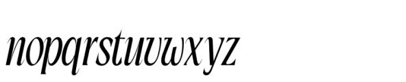 Solarithm Book Italic Font LOWERCASE