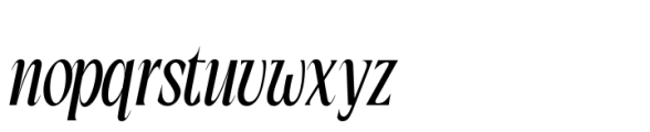 Solarithm Italic Font LOWERCASE