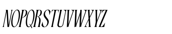 Solarithm Light Italic Font UPPERCASE