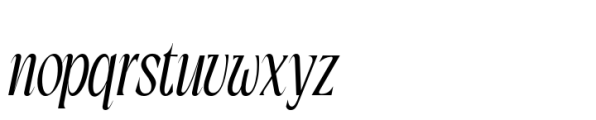 Solarithm Light Italic Font LOWERCASE