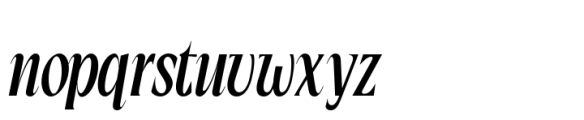 Solarithm Semi Bold Italic Font LOWERCASE