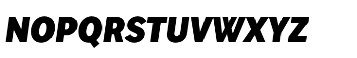 Sole Sans Condensed Black Italic Font UPPERCASE