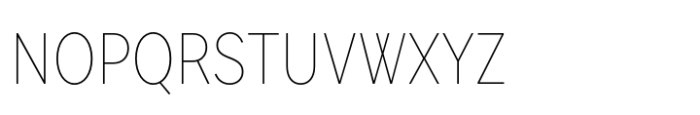 Sole Sans Condensed Thin Font UPPERCASE