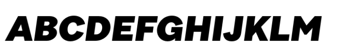 Sole Sans Extended Black Italic Font UPPERCASE