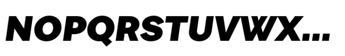 Sole Sans Extended Black Italic Font UPPERCASE
