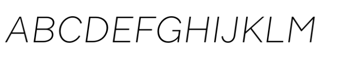 Sole Sans Extended Light Italic Font UPPERCASE