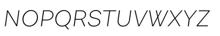 Sole Sans Extended Light Italic Font UPPERCASE