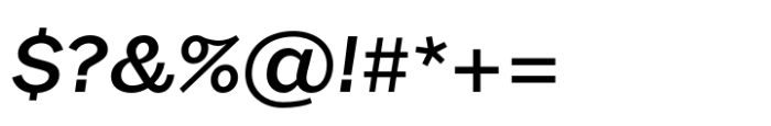 Sole Sans Extended Medium Italic Font OTHER CHARS