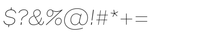Sole Sans Extended Thin Italic Font OTHER CHARS