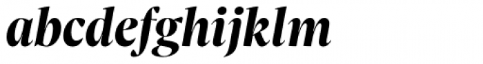 Sole Serif Big Display Bold Italic Font LOWERCASE