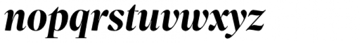Sole Serif Big Display Bold Italic Font LOWERCASE