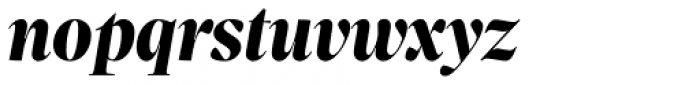 Sole Serif Big Display Extra Bold Italic Font LOWERCASE