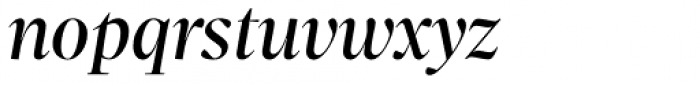 Sole Serif Big Display Italic Font LOWERCASE