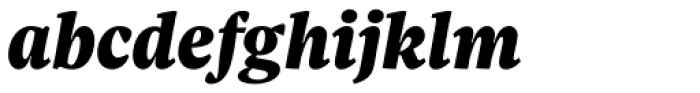 Sole Serif Caption Black Italic Font LOWERCASE