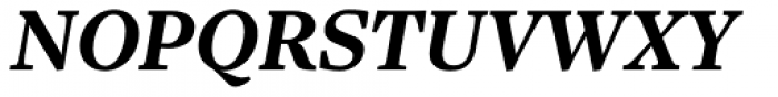 Sole Serif Caption Bold Italic Font UPPERCASE