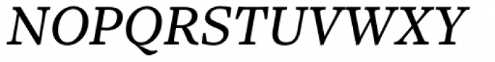 Sole Serif Caption Italic Font UPPERCASE