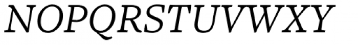 Sole Serif Caption Light Italic Font UPPERCASE
