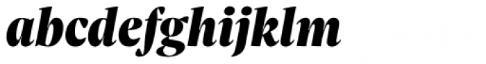 Sole Serif Display Black Italic Font LOWERCASE