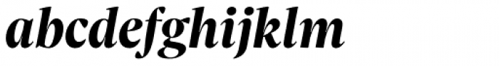 Sole Serif Display Bold Italic Font LOWERCASE