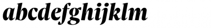Sole Serif Display Extra Bold Italic Font LOWERCASE