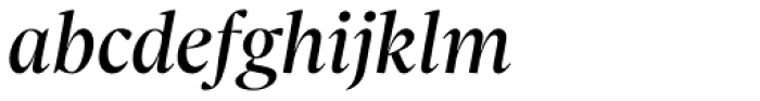 Sole Serif Display Italic Font LOWERCASE