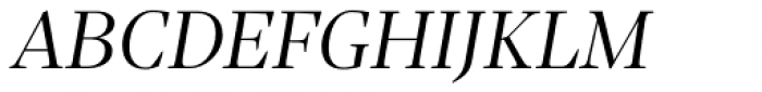 Sole Serif Display Light Italic Font UPPERCASE