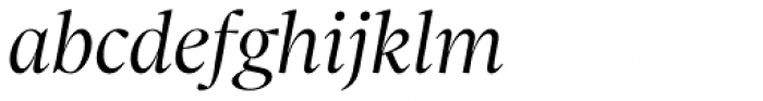 Sole Serif Display Light Italic Font LOWERCASE