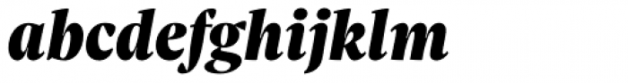 Sole Serif Headline Black Italic Font LOWERCASE