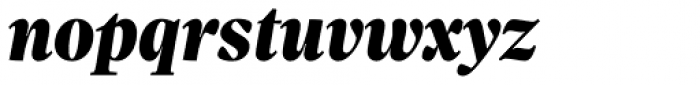 Sole Serif Headline Black Italic Font LOWERCASE