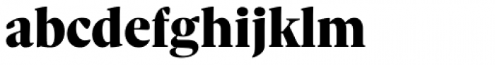 Sole Serif Headline Black Font LOWERCASE