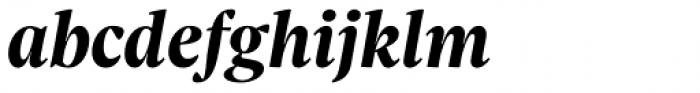Sole Serif Headline Bold Italic Font LOWERCASE