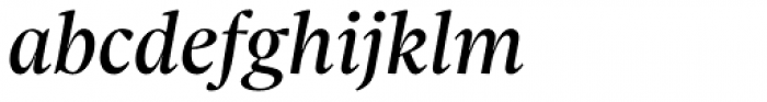 Sole Serif Headline Italic Font LOWERCASE