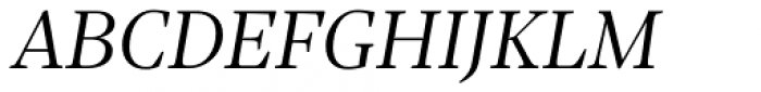 Sole Serif Headline Light Italic Font UPPERCASE