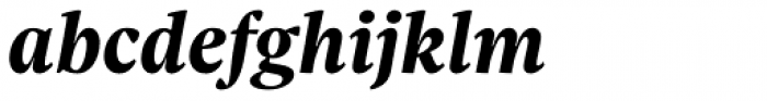 Sole Serif Subhead Bold Italic Font LOWERCASE