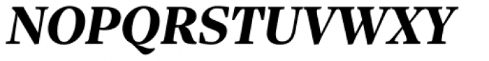 Sole Serif Subhead Extra Bold Italic Font UPPERCASE