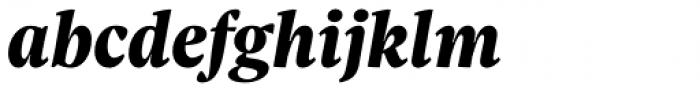 Sole Serif Subhead Extra Bold Italic Font LOWERCASE