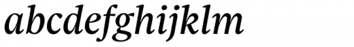 Sole Serif Subhead Italic Font LOWERCASE
