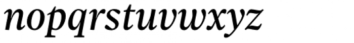 Sole Serif Subhead Italic Font LOWERCASE