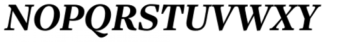 Sole Serif Text Bold Italic Font UPPERCASE