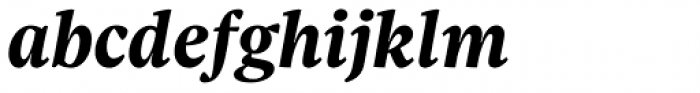 Sole Serif Text Bold Italic Font LOWERCASE