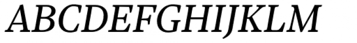 Sole Serif Text Italic Font UPPERCASE