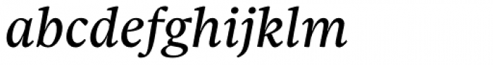 Sole Serif Text Italic Font LOWERCASE