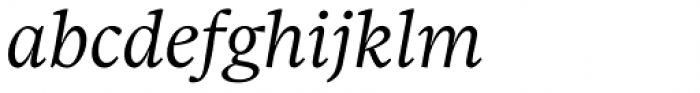 Sole Serif Text Light Italic Font LOWERCASE