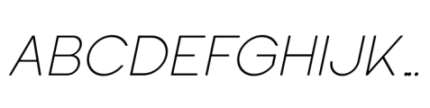 Solen Extra Light Italic Font UPPERCASE