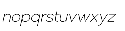 Solen Extra Light Italic Font LOWERCASE