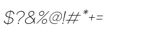 Solen Soft Extra Light Italic Font OTHER CHARS